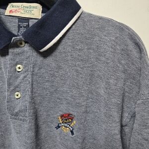 Vintage Pierre Crawdeaux Cajun Louisiana Polo Size Large Embroidered Crawfish